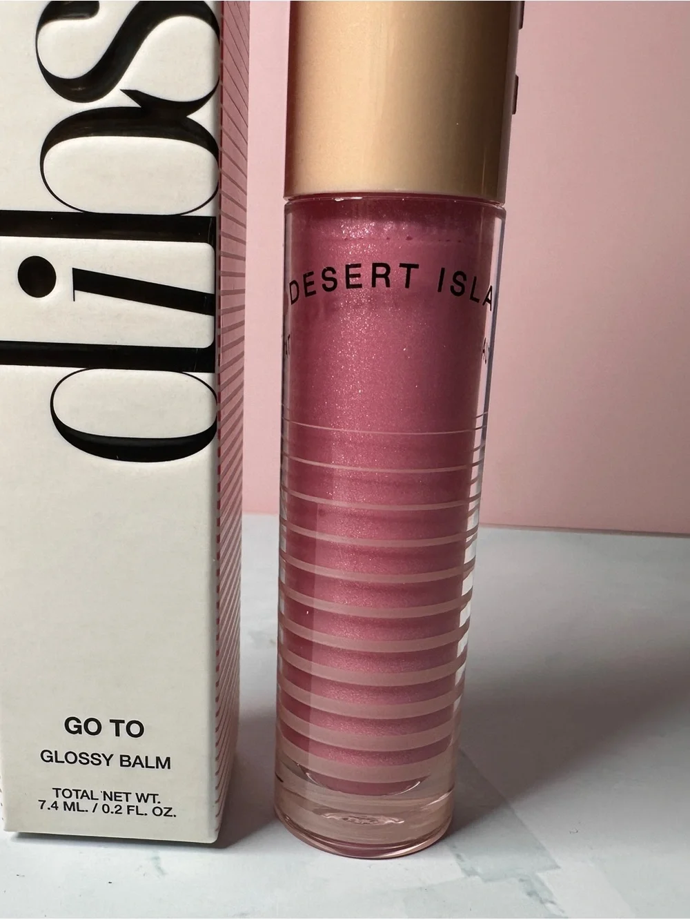 Desert Isle Go To Glossy Balm — Pink